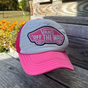 Vans ‘Off The Wall’ Hot Pink Trucker’s Hat Ball Cap